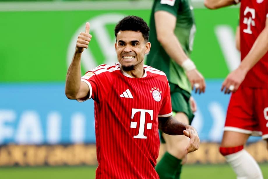 Luis Díaz en partido con Bayern Múnich.