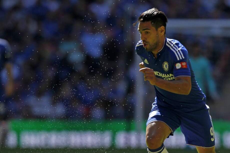 Radamel Falcao, delantero del Chelsea. Foto: AFP