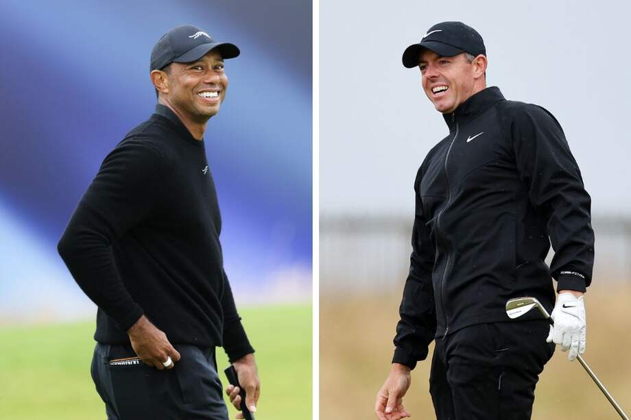 Tiger Woods (izq.) y Rory McIlroy, promotores de la Tomorrow’s Golf League.