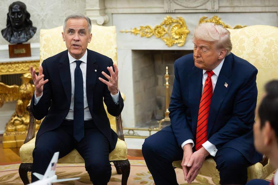 Carney y Trump durante su reunión en la Oficina Oval.