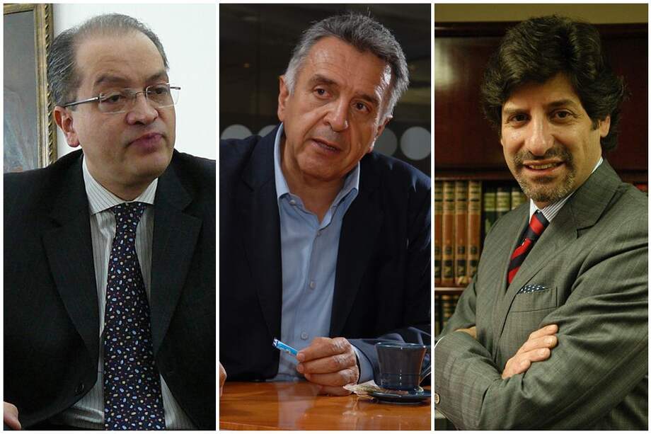 Fernando Carrillo, 'Lucho' Garzón y Juan Gabriel Uribe.