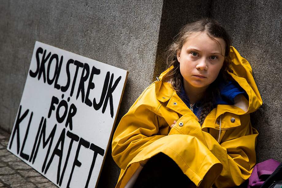 Thunberg propone subir fotos todos los viernes con la etiqueta #ClimateStrikeOnline / Getty Images
