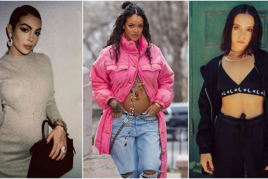 Georgina Rodríguez, Rihanna y Evaluna se convertirán en mamás en este 2022.