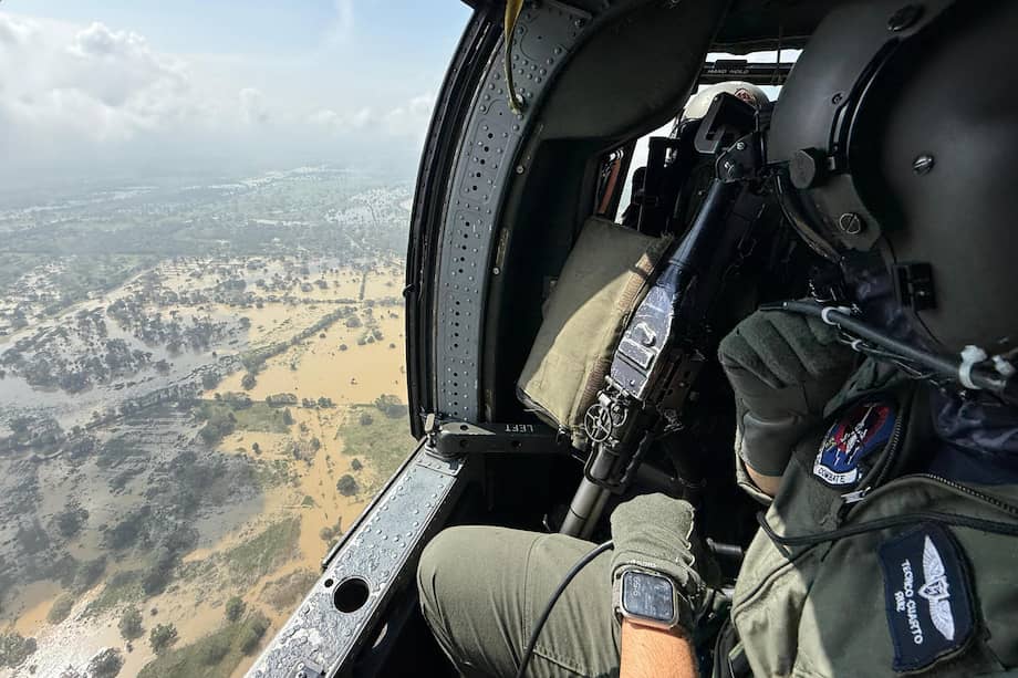 Una zona afectada por inundaciones en zona rural del sur del departamento de Córdoba.