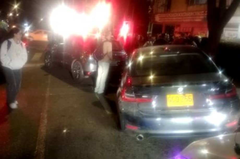 Accidente múltiple en la avenida Caracas.