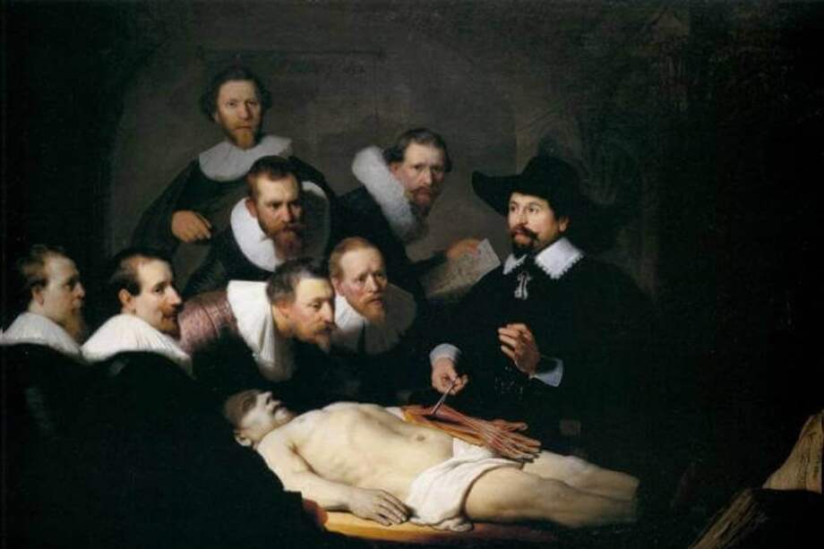 La obra "Lección de anatomía del Dr. Nicolaes Tulp", ubicada en el Mauritshuis de La Haya, fue pintada en 1632. / Cortesía