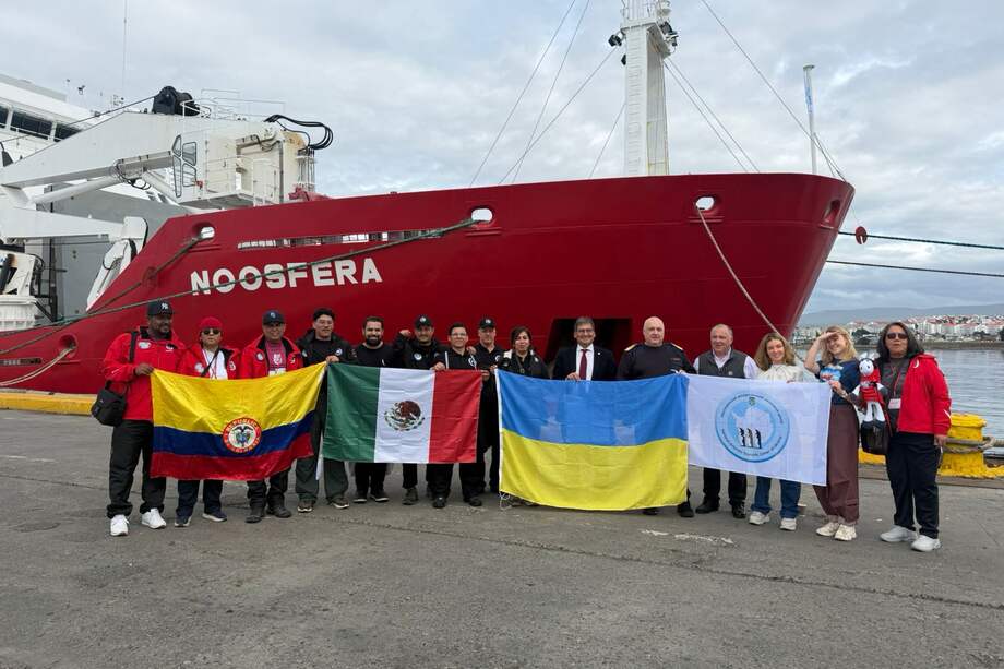 Enrique Acuña y Andrea Manrique, presentes en la XII Expedición Antártica Colombiana.