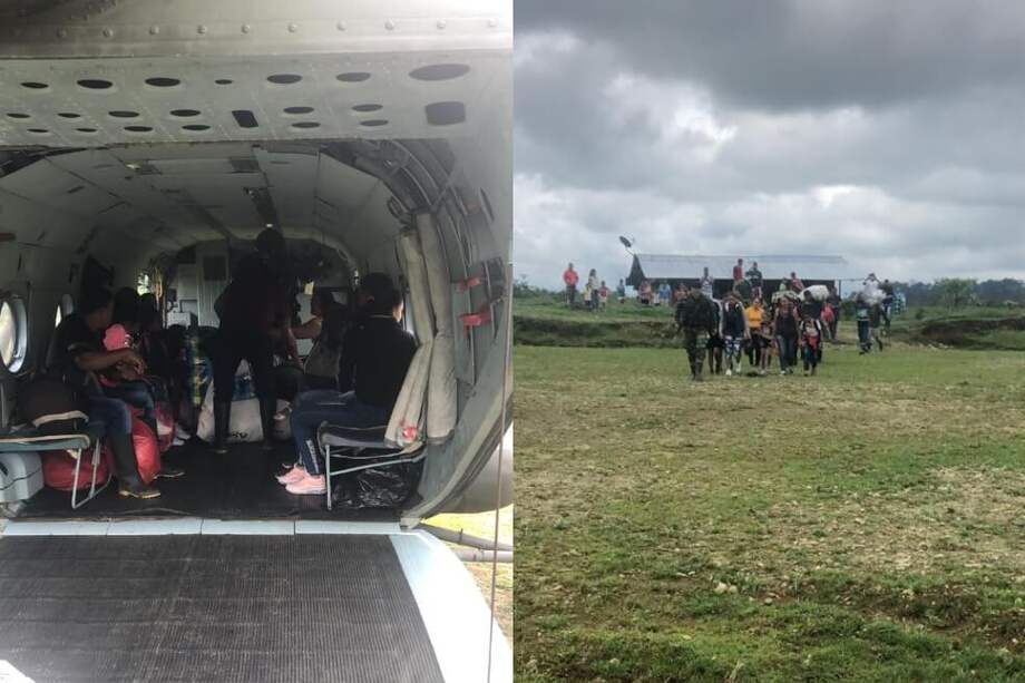 La evacuación estuvo a cargo de la Séptima División del Ejército. / MinDefensa