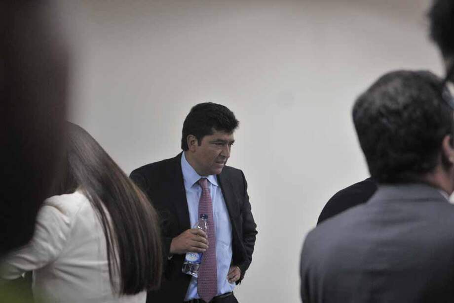 El concejal Orlando Parada durante la audiencia de ayer, en la que no aceptó los cargos. / Gustavo Torrijos