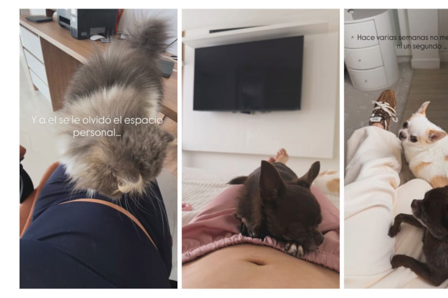 Estas fueron las primeras fotos que Lina Tejeiro compartió de su barriguita.
