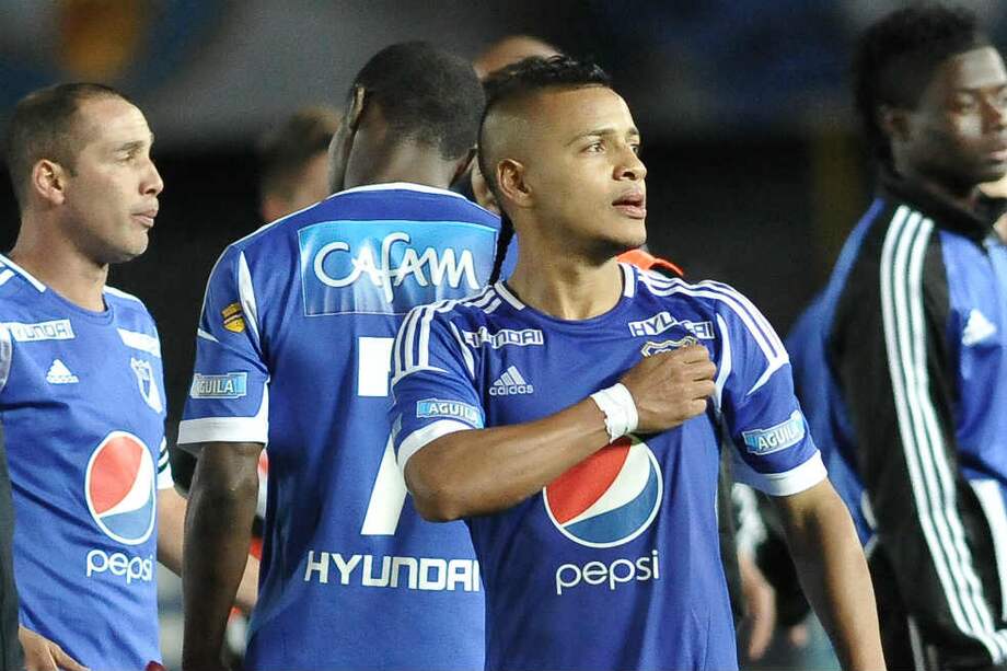 Jhonny Ramírez celebra la clasificación de Millonarios a la gran final de la Liga Postobón. El miércoles enfrentará a Medellín en el Atanasio Girardot. /Gabriel Aponte