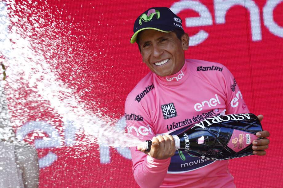 Nairo Quintana es el nuevo líder del Giro de Italia. / AFP
