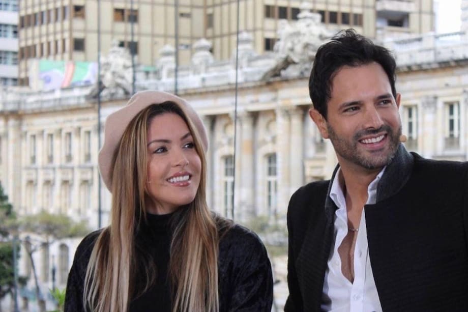 Nataly Umaña y Alejandro Estrada, su esposo.