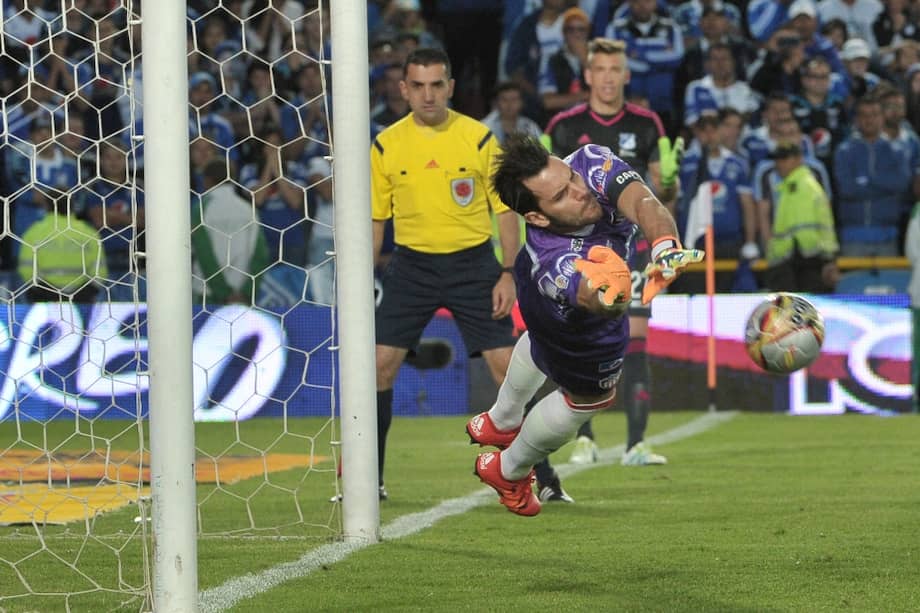 Sebastián Viera fue la figura de Júnior en la serie de cuartos de final ante Millonarios. / Luis Ángel