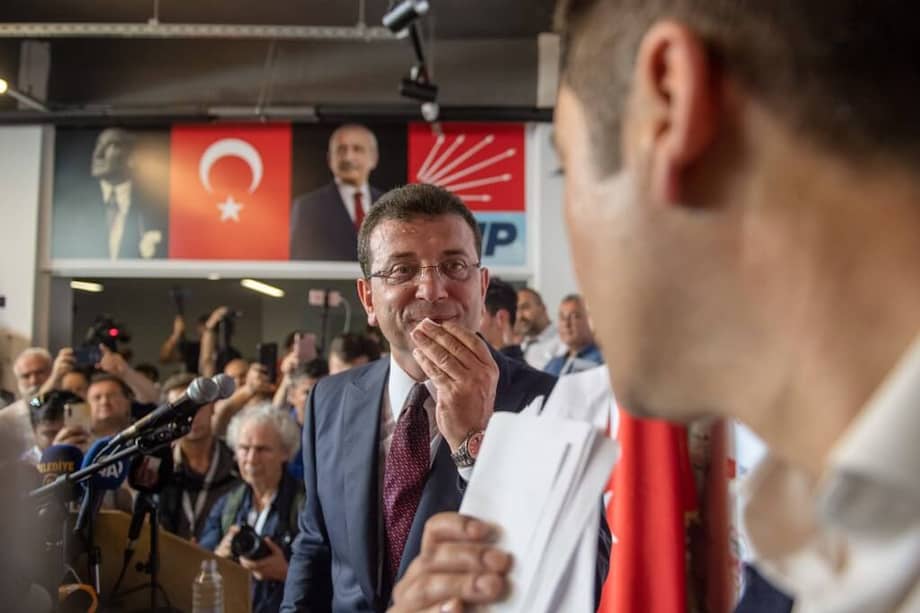 Ekrem Imamoglu, ganador de las elecciones de Estambul y miembro del partido CHP (Partido Republicano del Pueblo). / AFP