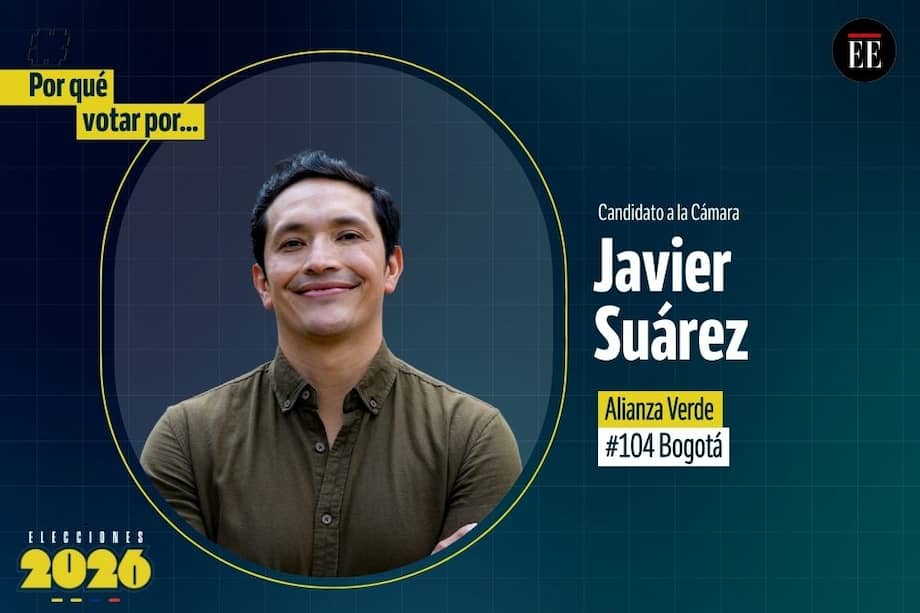 Javier Suárez, candidato a la Cámara por Bogotá.