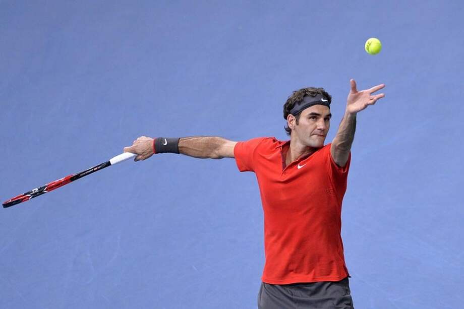 Roger Federer, a cuartos de final de París-Bercy. Foto: AFP
