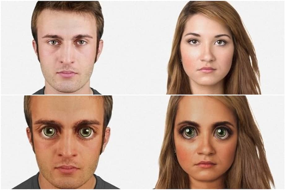 En 100 mil años, los ojos humanos y la frente tendrán mayor tamaño. / Internet