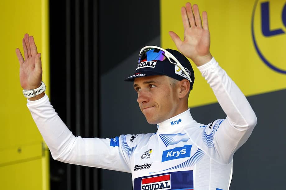 Remco Evenepoel, ciclista belga.