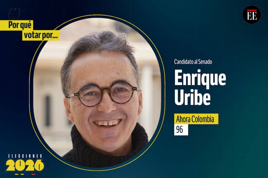 Enrique Uribe es candidato al Senado por la coalición Ahora Colombia, con Dignidad & Compromiso.