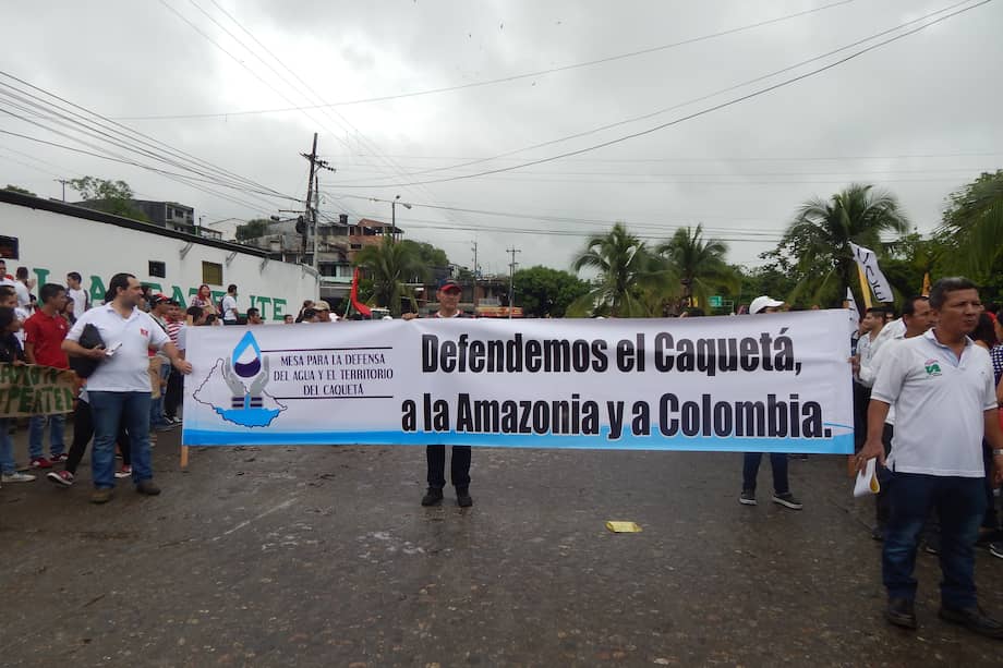 La empresa ingresó custodiada por el Esmad, lo que desencadenó en enfrentamientos que dejaron como saldo cuatro personas heridas durante las últimas protestas. / Oscar Neira