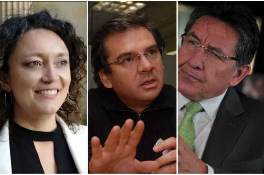 El proyecto del exfiscal Néstor Humberto Martínez, que recogió otras iniciativas anticorrupción, entre ellas la de la consulta ciudadana en esa materia del Partido Alianza Verde, fue aprobado en el Senado casi que por unanimidad. / De izquierda a derecha: cuenta oficial de Twitter de Angélica Lozano y fotos de archivo.