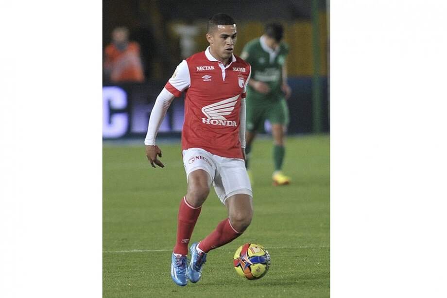 Yulián Anchico, mediocampista de Independiente Santa Fe. Foto: Gustavo Torrijos