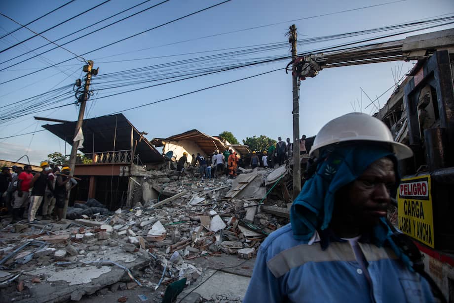 Imagen del impacto del terremoto en el barrio Medrano de Quibdó, Chocó.
