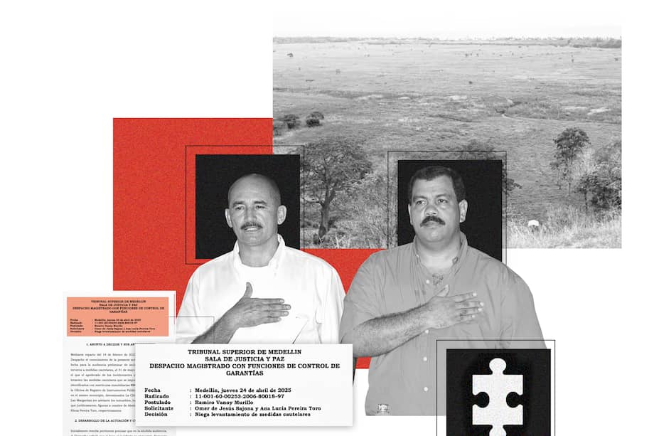 "Cuco Vanoy" y "Don Berna", exjefes paramilitares de las AUC. Hoy se encuentran presos en Estados Unidos pagando condenas por narcotráfico./ Ilustración Eder Leandro Rodríguez.