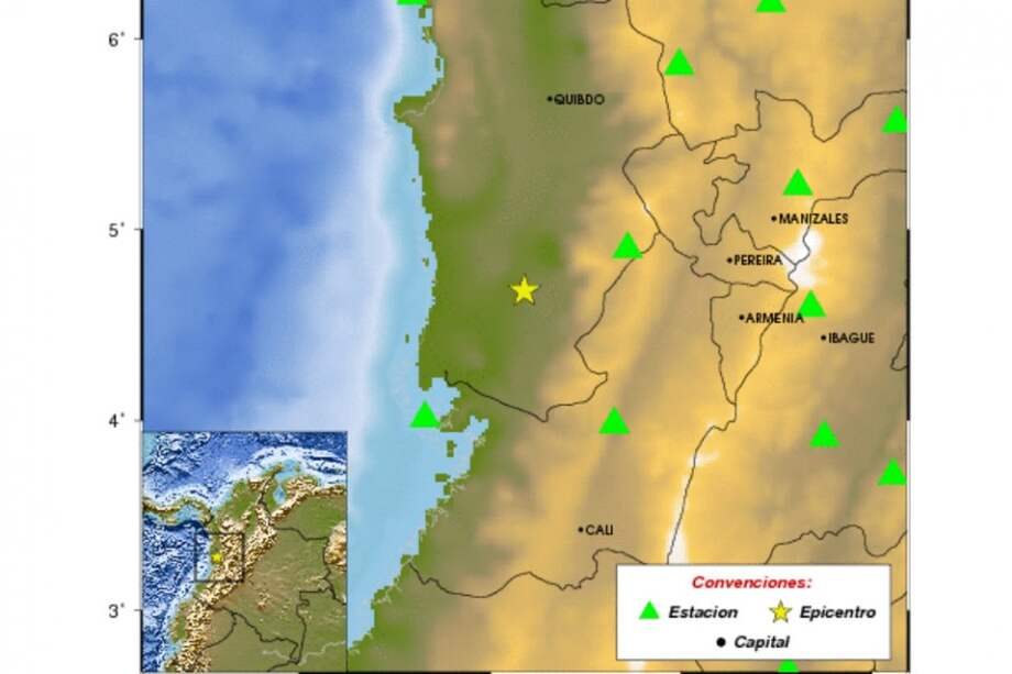 Temblor de 5,2 grados se sintió en Cali y otras ciudades del occidente colombiano