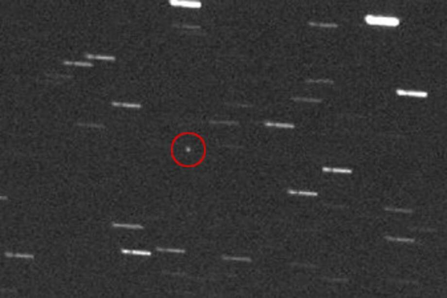 Paso del asteroide. Foto: Nasa