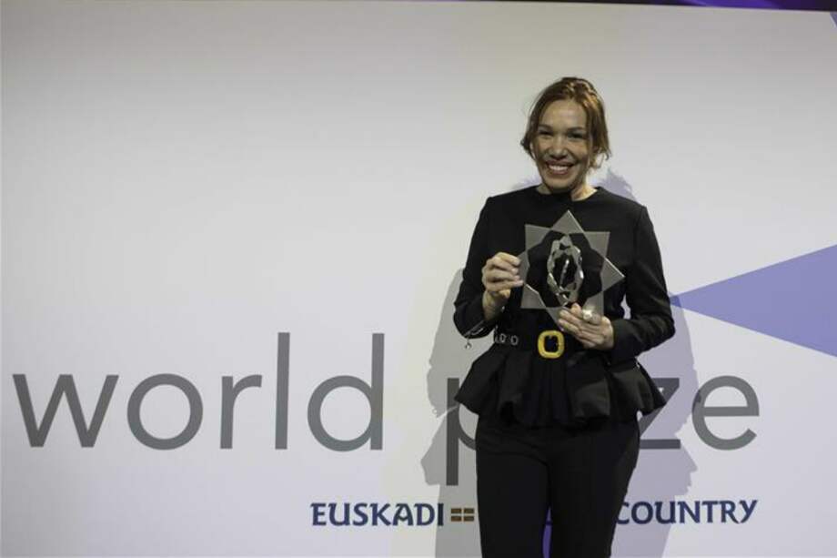 La chef colombiana Leonor Espinosa recibió el Basque Culinary World Prize 2017 el 13 de diciembre de 2017. / Basque Culinary Center