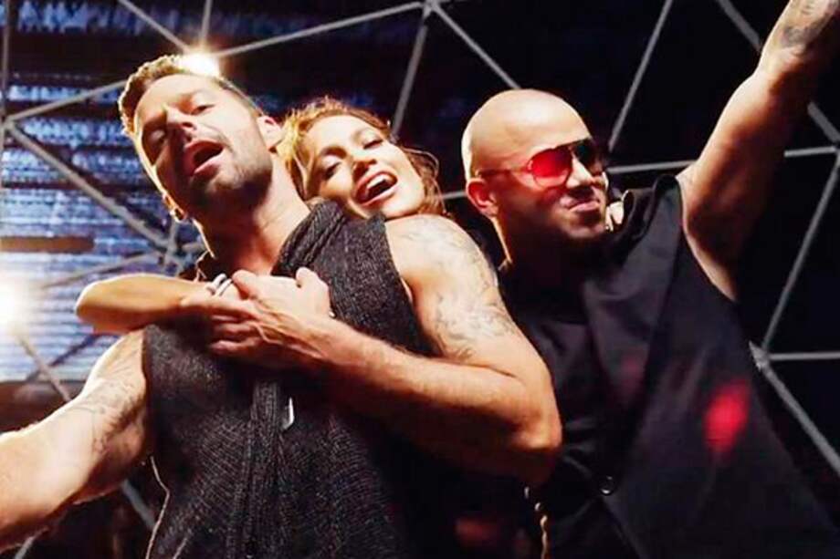 Wisin, Ricky Martin y Jennifer Lopez en "Adrenalina".