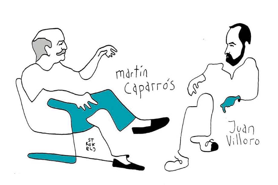 El conversatorio de Villoro y Caparrós, visto por un asistente. / Pedro Strukelj