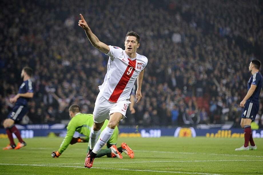 Robert Lewandowski, goleador del seleccionado polaco. Foto: AFP
