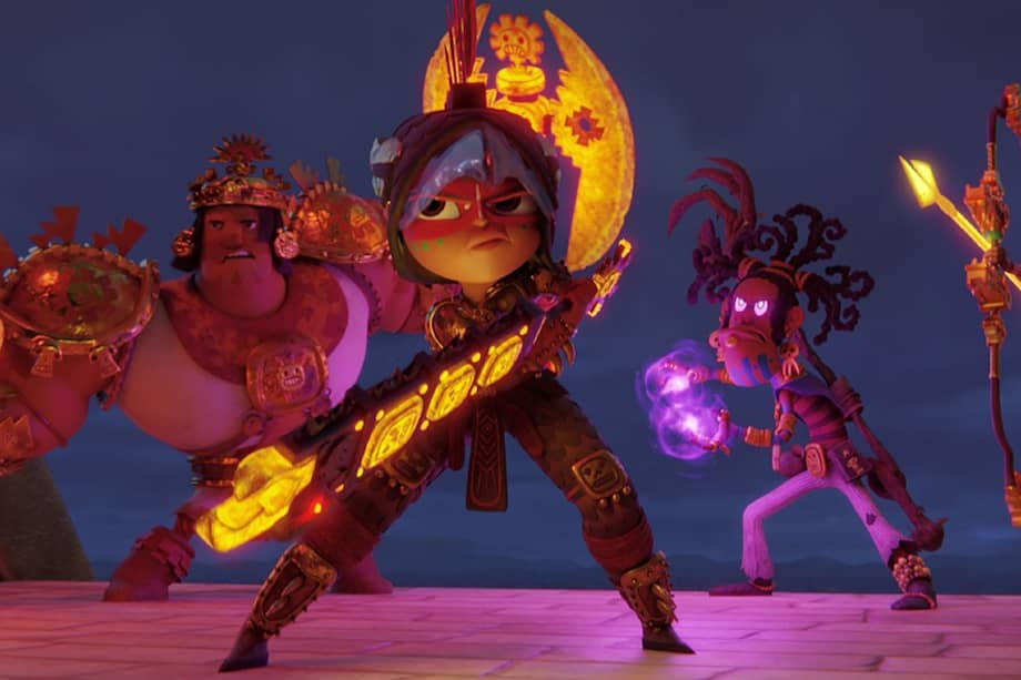 "Maya y los tres" es una serie animada de Netflix.