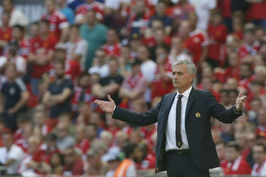 José Mourinho, técnico del Manchester United. Foto: AFP