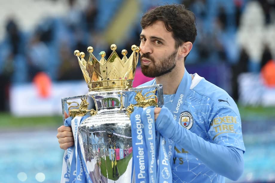 A lo largo de ocho temporadas con Manchester City, Bernardo Silva ha ganado seis Premier League.