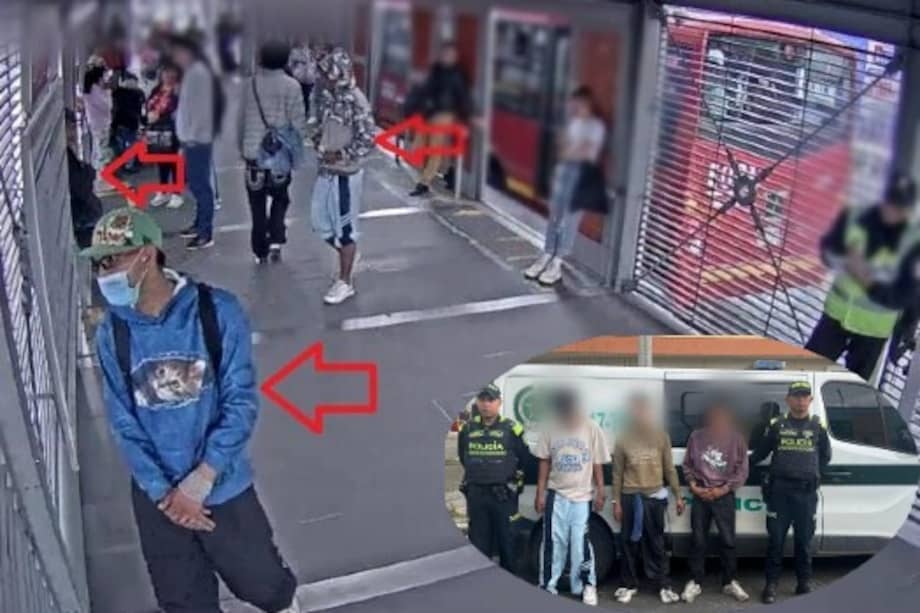 Tres capturados por hurto de celulares en la estación Nariño de Transmilenio