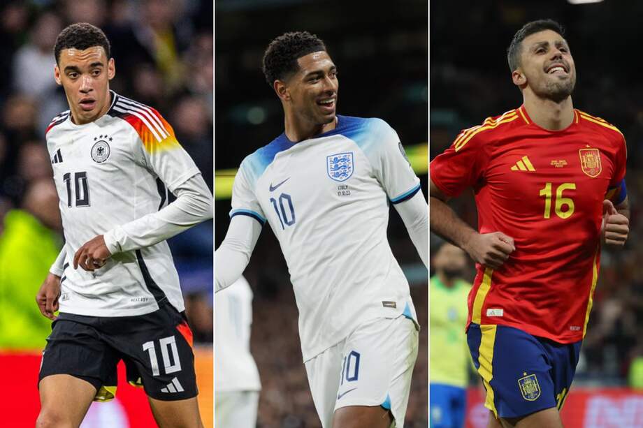 Jamal Musiala (Alemania), Jude Bellingham (Inglaterra) y Rodri (España) son algunas de las grandes figuras que harán parte de la Eurocopa 2024.