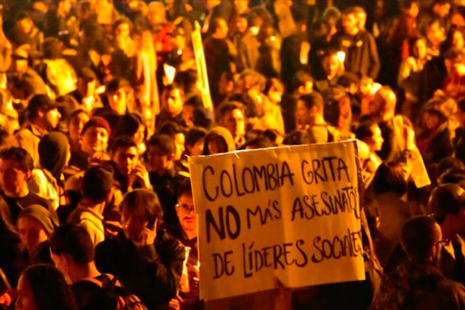 A un año de la marcha del 26 de julio de 2019, los asesinatos de líderes y lideresas sociales se han recrudecido /Agencia Anadolu.