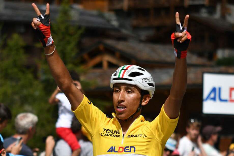 Egan Bernal se convirtió en el sexto colombiano en ganar el Tour de L'Avenir, en Francia. / Cortesía Tour de L'Avenir