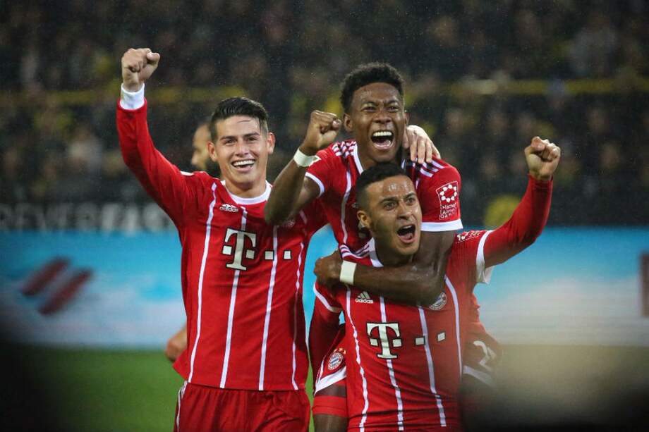 Dos goles y tres asistencias en cuatro partidos como titular para James en la Bundesliga. / @FCBayernES