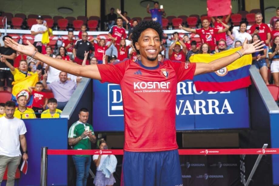 Johan Mojica, lateral izquierdo del Osasuna de España y de la selección de Colombia. / Mikel Saiz - Osasuna