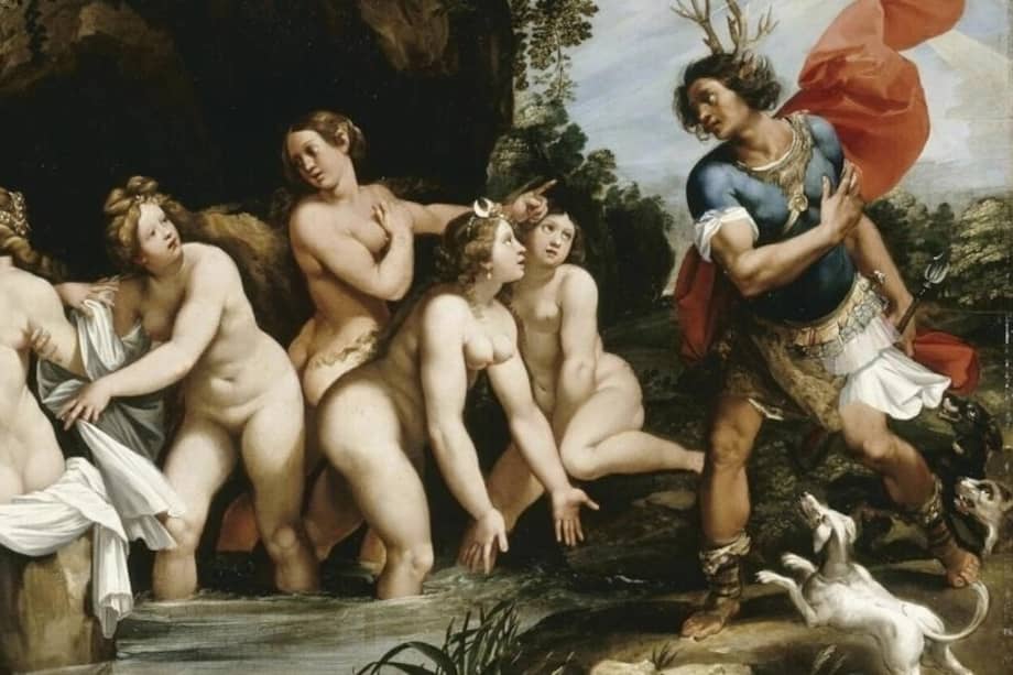La obra que desató la polémica fue "Diana y Acteón" de Giuseppe Cesari.
