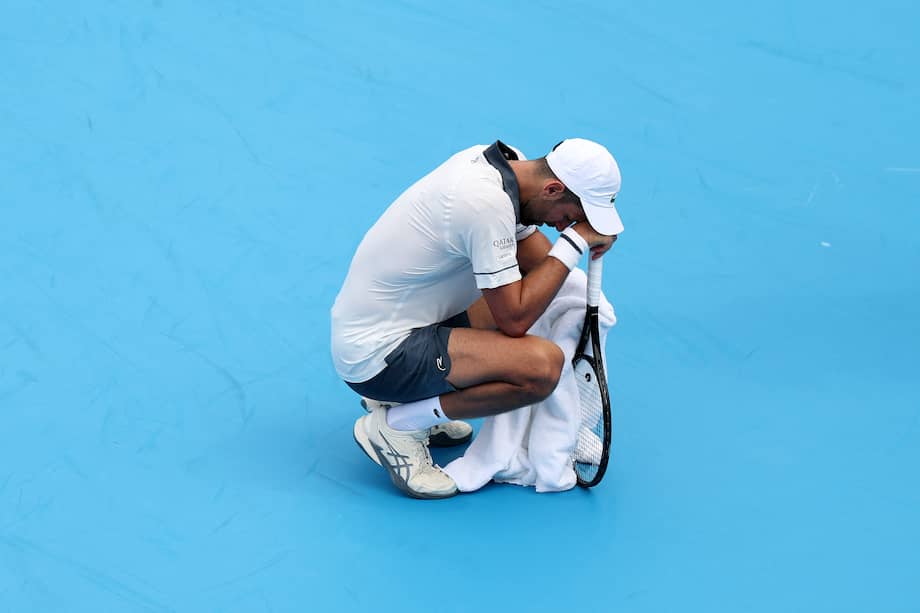 Novak Djokovic, tras su nueva derrota en Estados Unidos.
