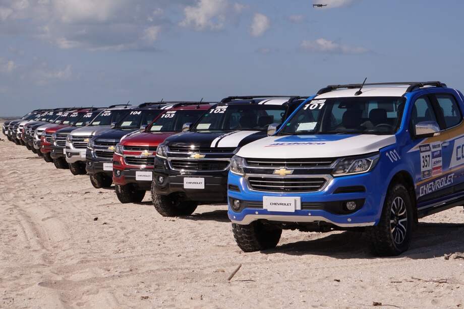 El lanzamiento de la pickup 4x4 Colorado 2018 de Chevrolet se realizó en La Guajira. / Cortesía Conexiones