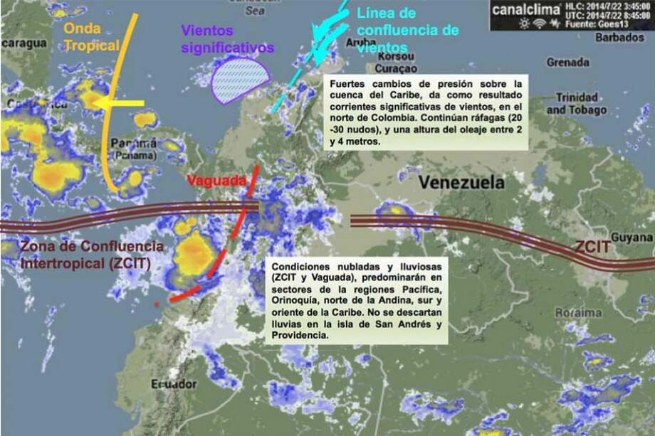 Estado del clima para este martes 22 de julio