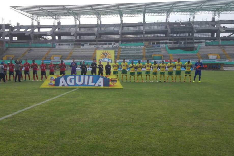 El gol del Medellín fue obra de Juan Fernando Caicedo. / @AtleticoHuilaof