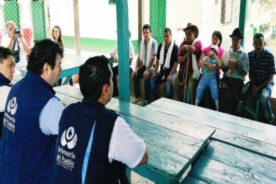 El defensor del pueblo, Carlos Negret, visita personalmente varias de estas zonas. / Cortesía: Defensoría del Pueblo